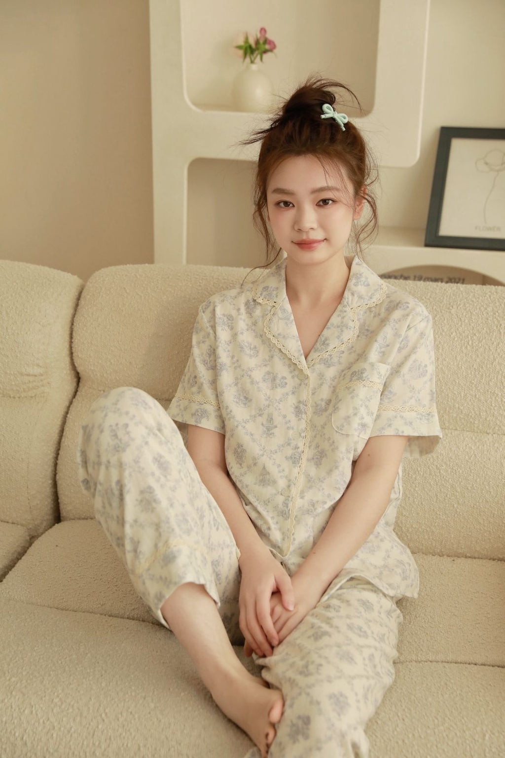 Bộ Pyjama Vải Cotton Madeleine Lace Set