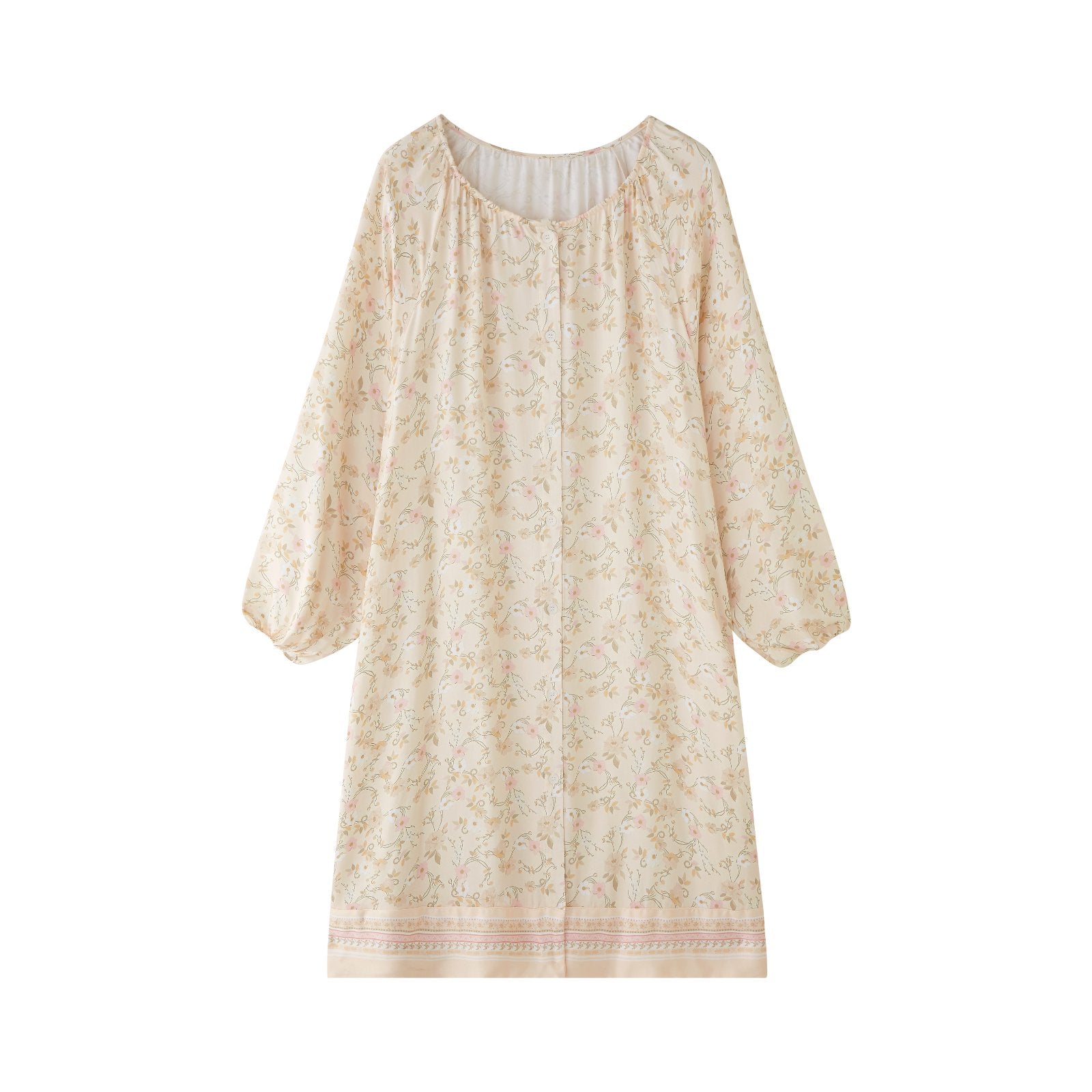 Váy Mặc Nhà Soft Floral Shirt Dress