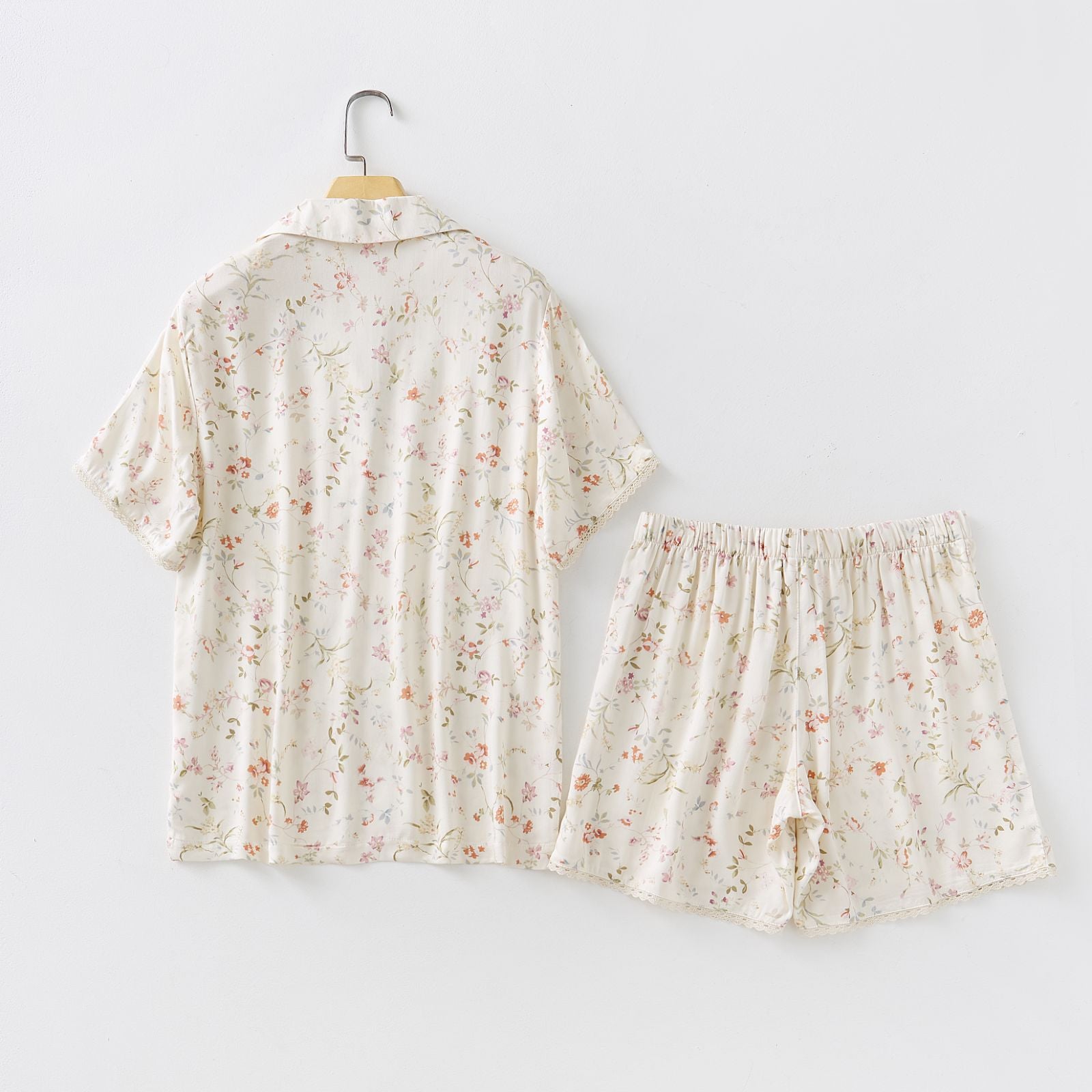 Bộ Pyjama Mặc Nhà Soft Beige Floral