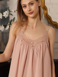Bộ Mặc Nhà Cotton Phối Ren Evelyn Lace Set