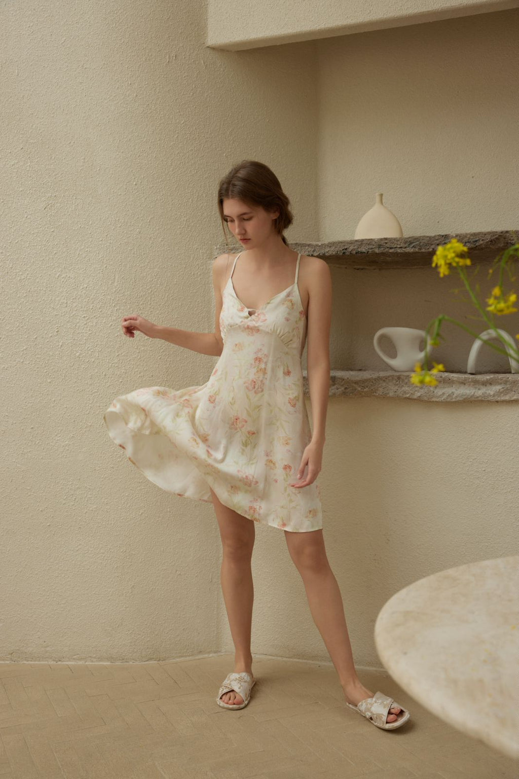 Váy Mặc Nhà Floral Lounge Dress