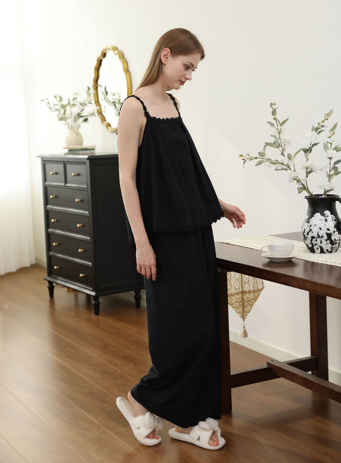Bộ Cotton Mặc Nhà Juliette Lace Set