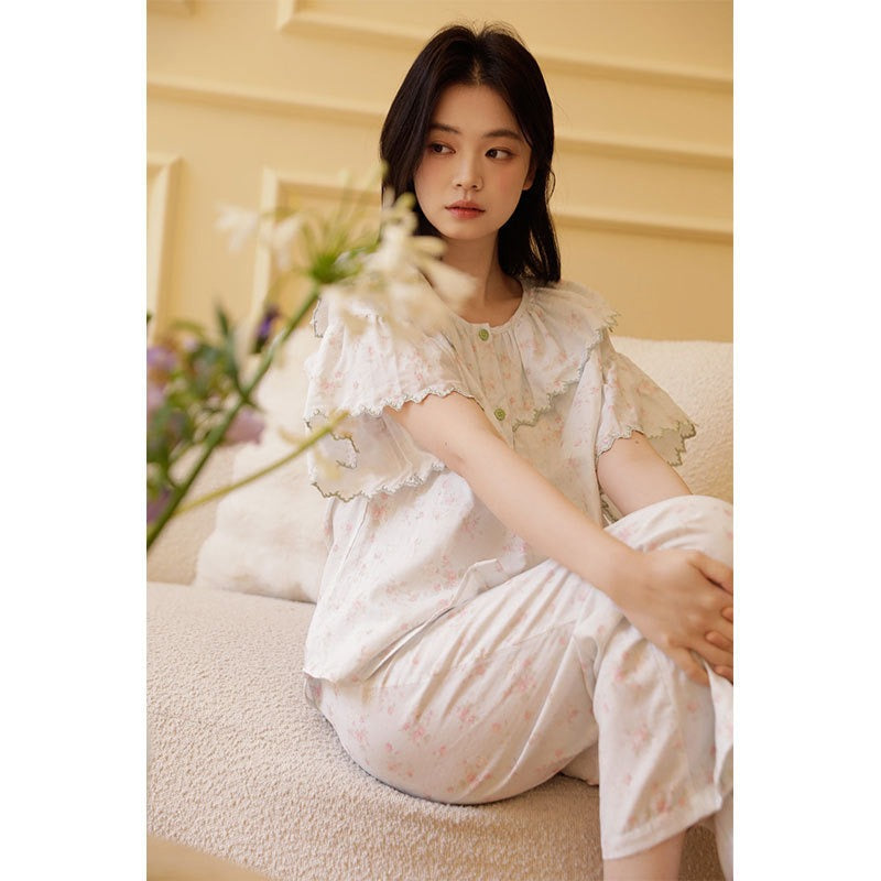 Bộ Mặc Nhà Fairy Ruffle Soft Green