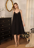 Váy Cotton Mặc Nhà Evelyn Lace Nightgown