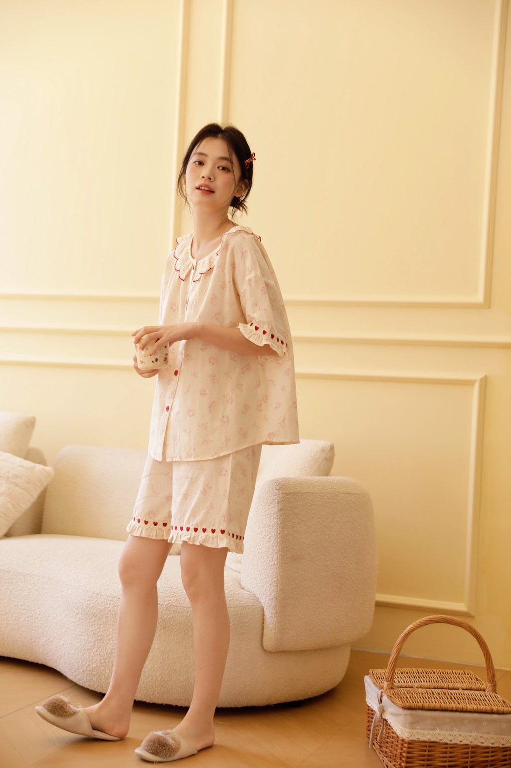 Bộ Cotton Mặc Nhà Bunny Heart
