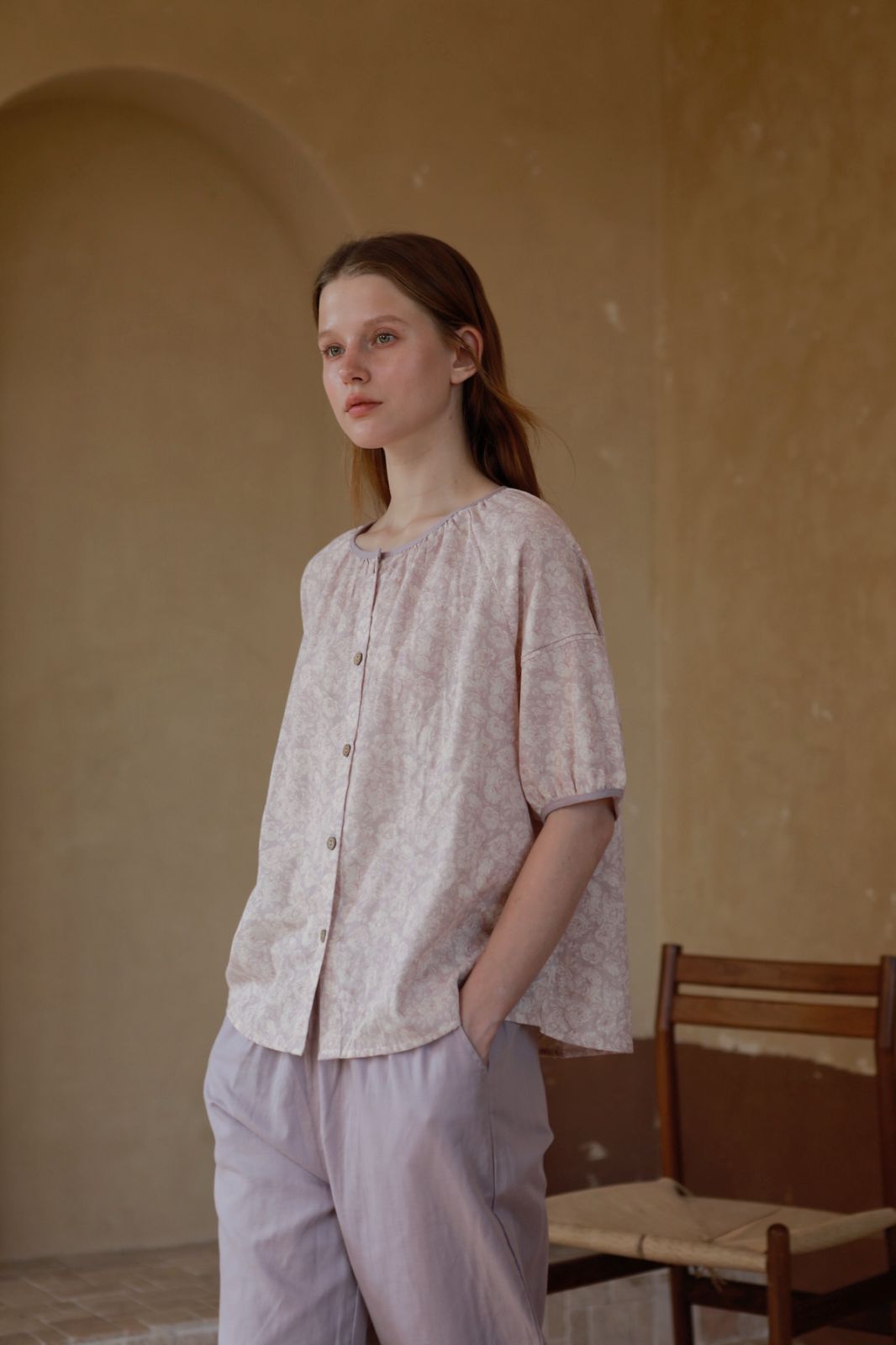 Bộ Mặc Nhà Vải Cotton Mauve Set of PJ