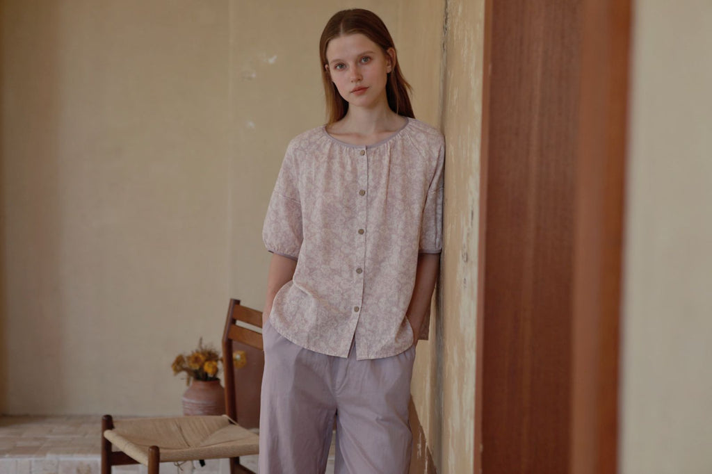 Bộ Mặc Nhà Vải Cotton Mauve Set of PJ