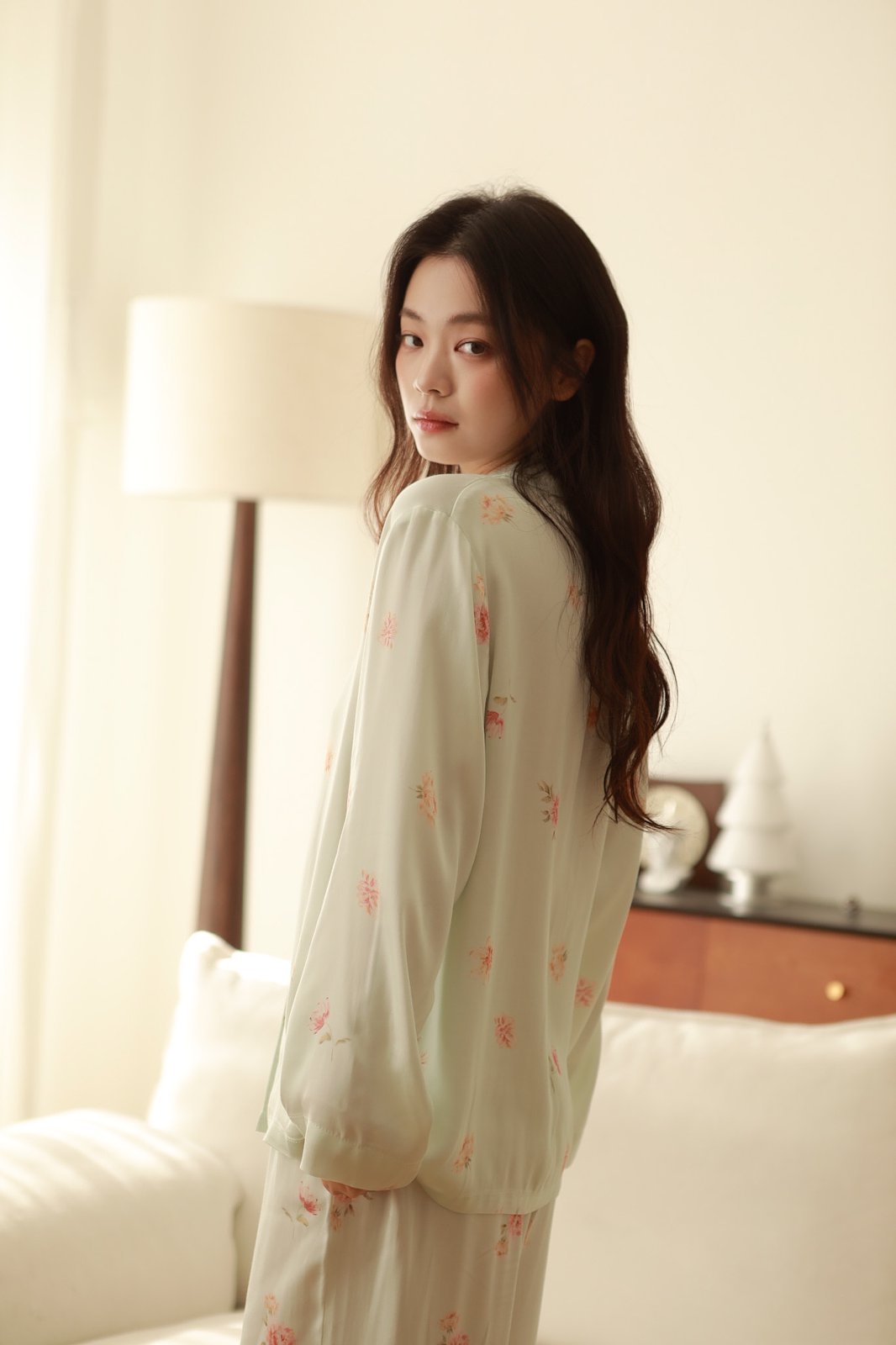 Bộ Pyjama Mặc Nhà Mint Floral Set