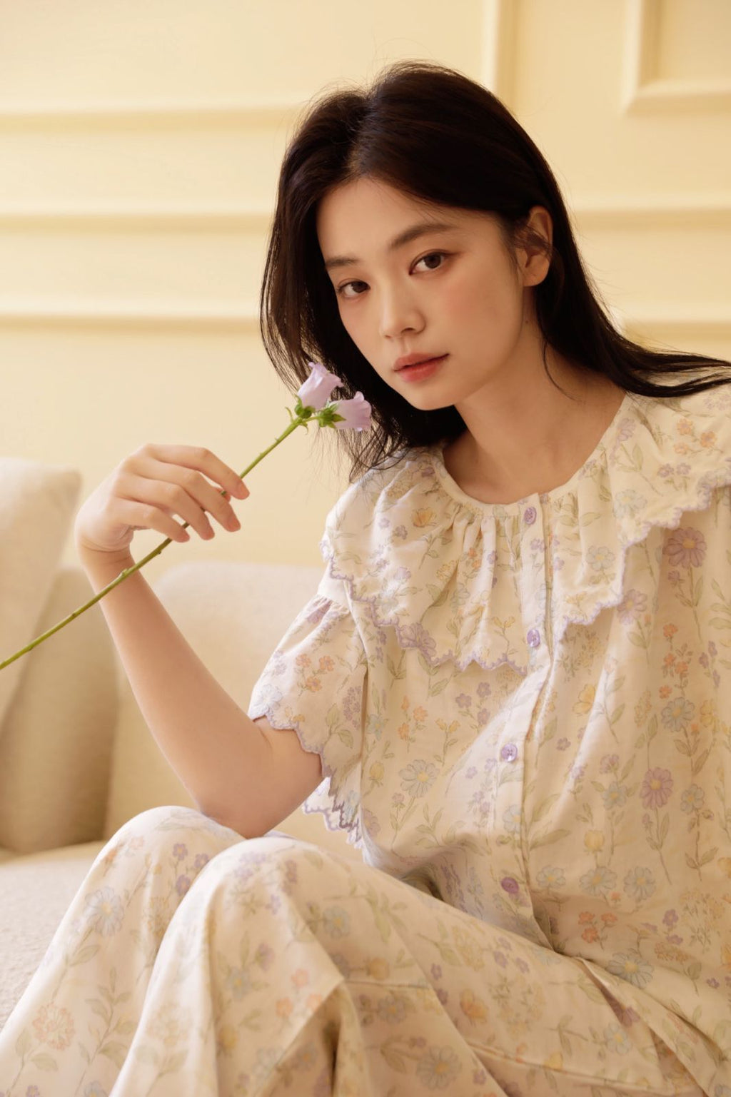 Bộ Mặc Nhà Fairy Ruffle Pastel Daisy