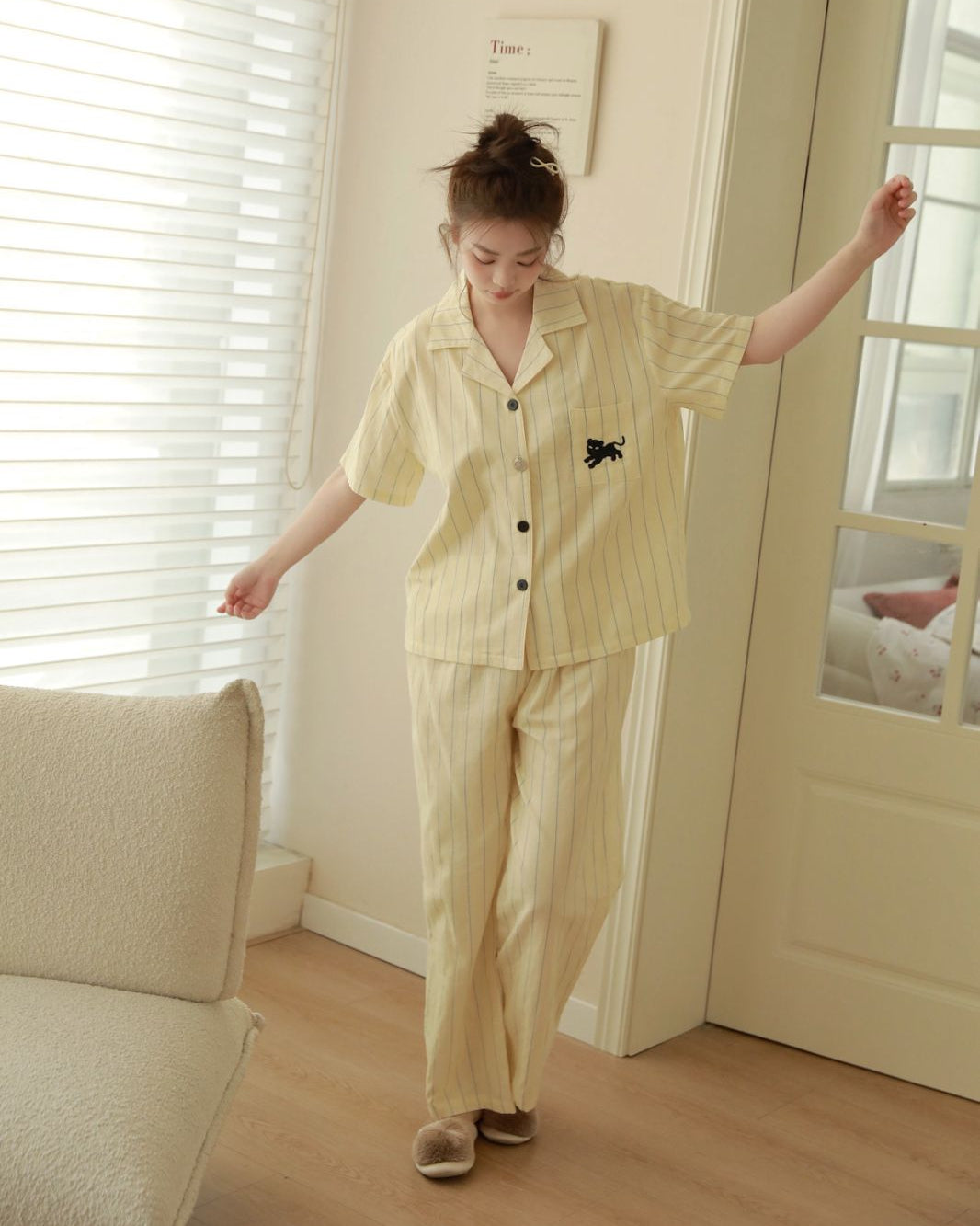 Bộ Pyjama Mặc Nhà Sunday Stripe