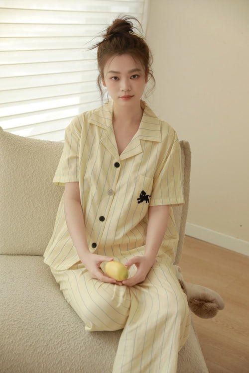 Bộ Pyjama Mặc Nhà Sunday Stripe