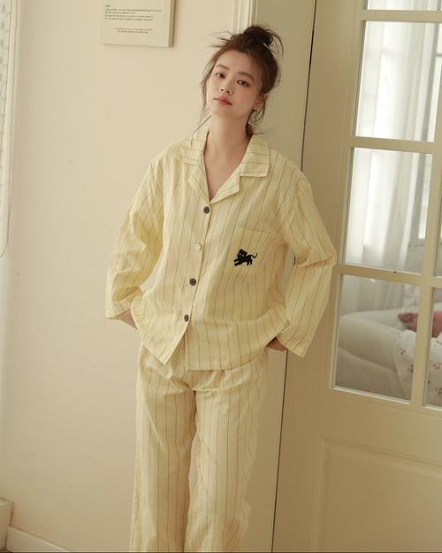 Bộ Pyjama Mặc Nhà Sunday Stripe