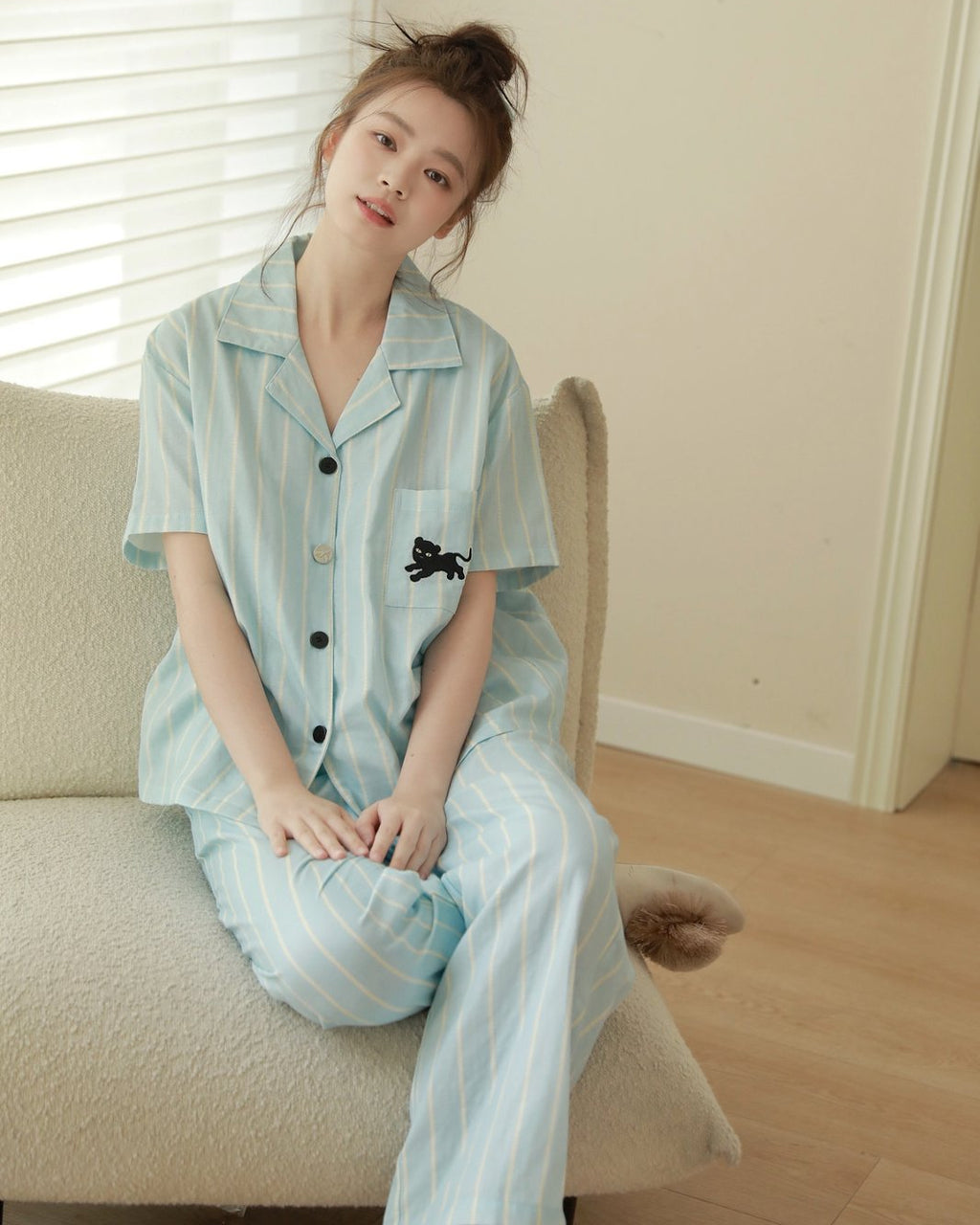 Bộ Pyjama Mặc Nhà Sunday Stripe