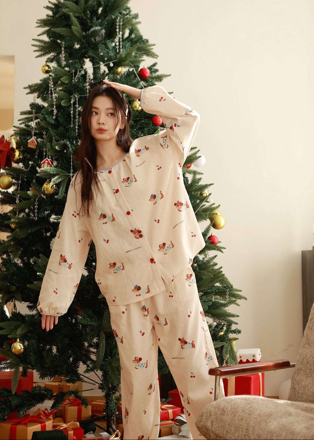 Bộ Mặc Nhà Thu Đông Noelle Jade