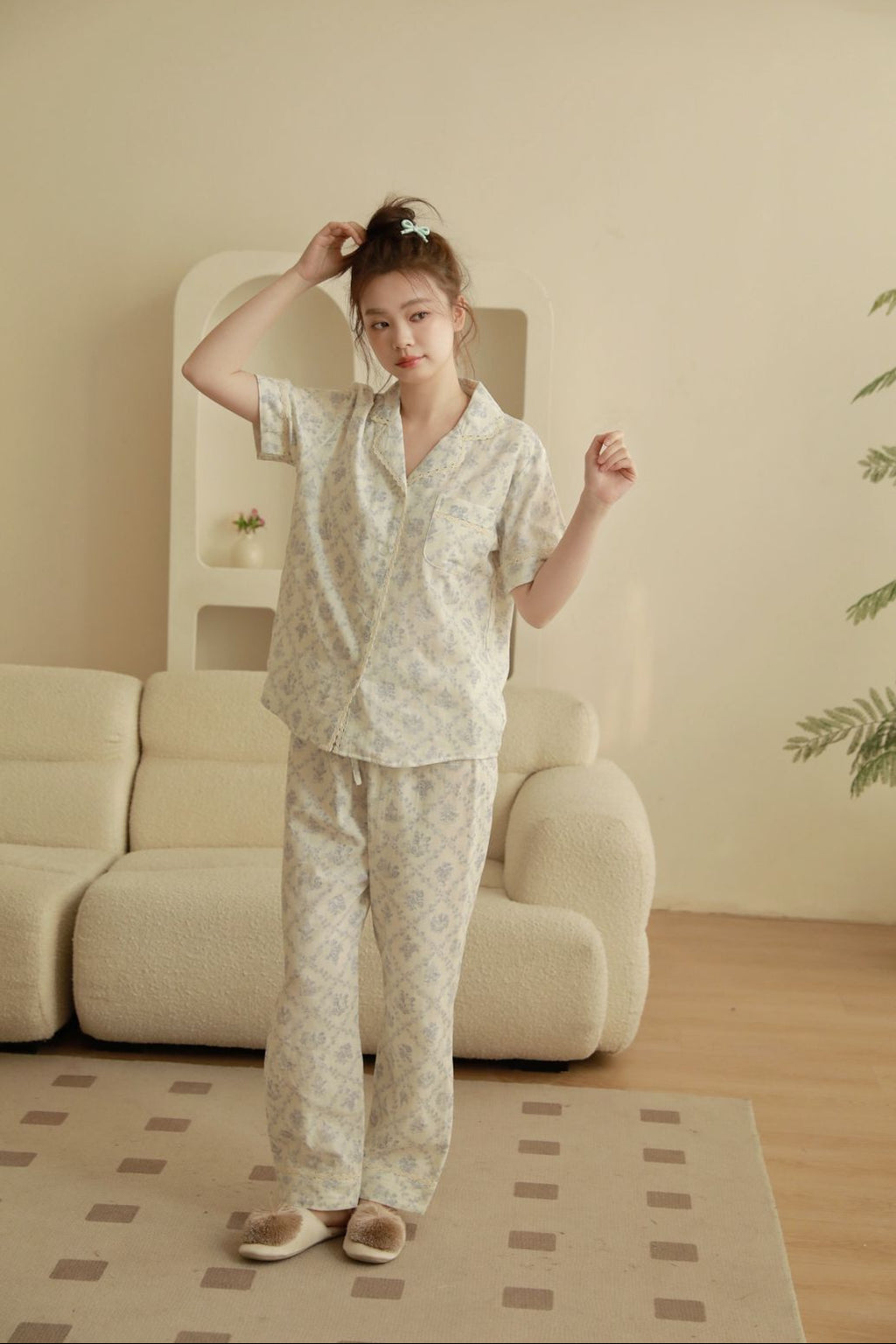Bộ Pyjama Vải Cotton Madeleine Lace Set
